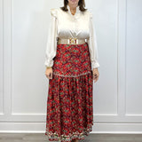 The Faye Skirt - Nordic Paisley Multi Skirts Smith & Quinn