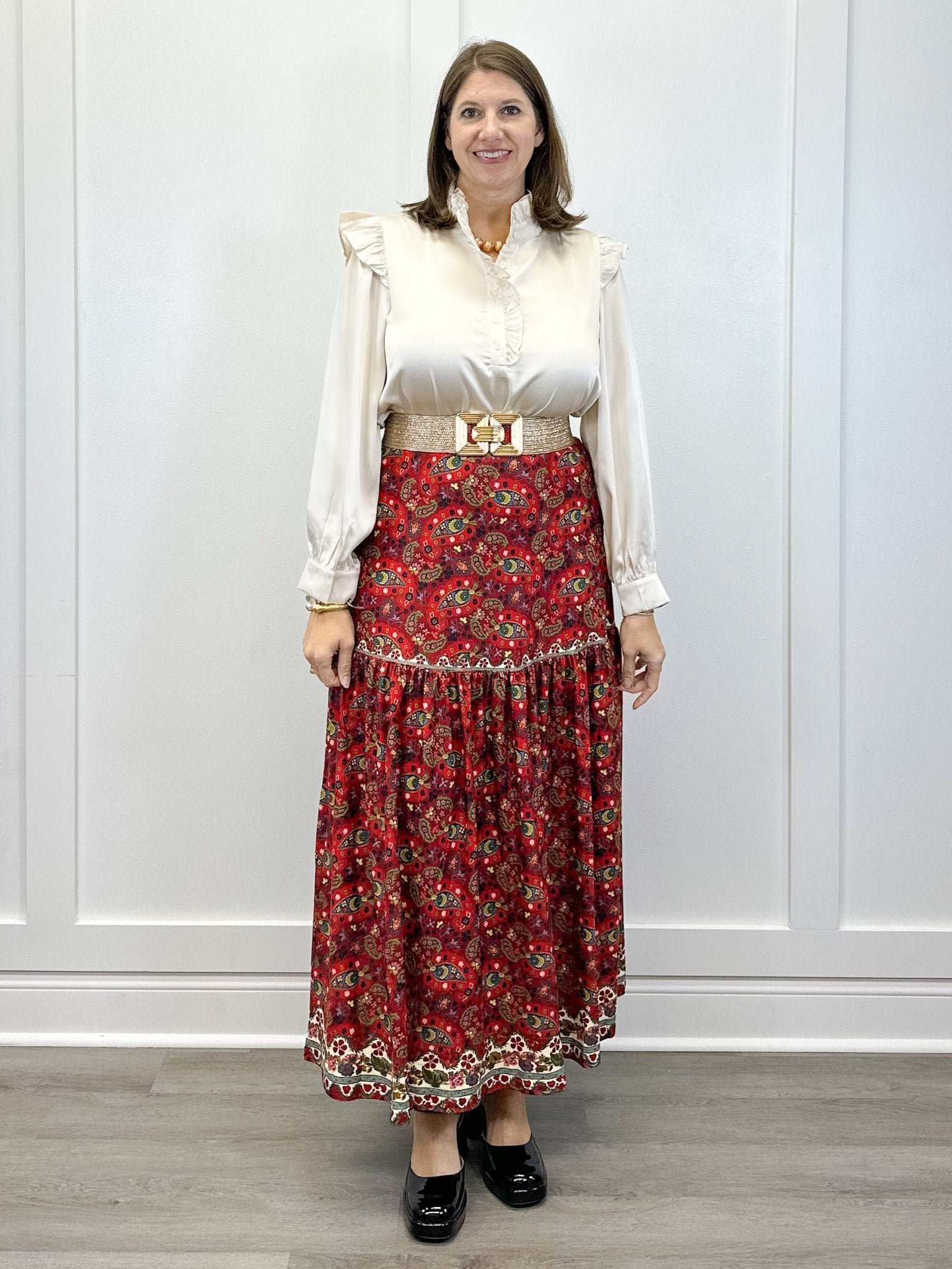 The Faye Skirt - Nordic Paisley Multi