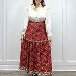 The Faye Skirt - Nordic Paisley Multi Skirts Smith & Quinn