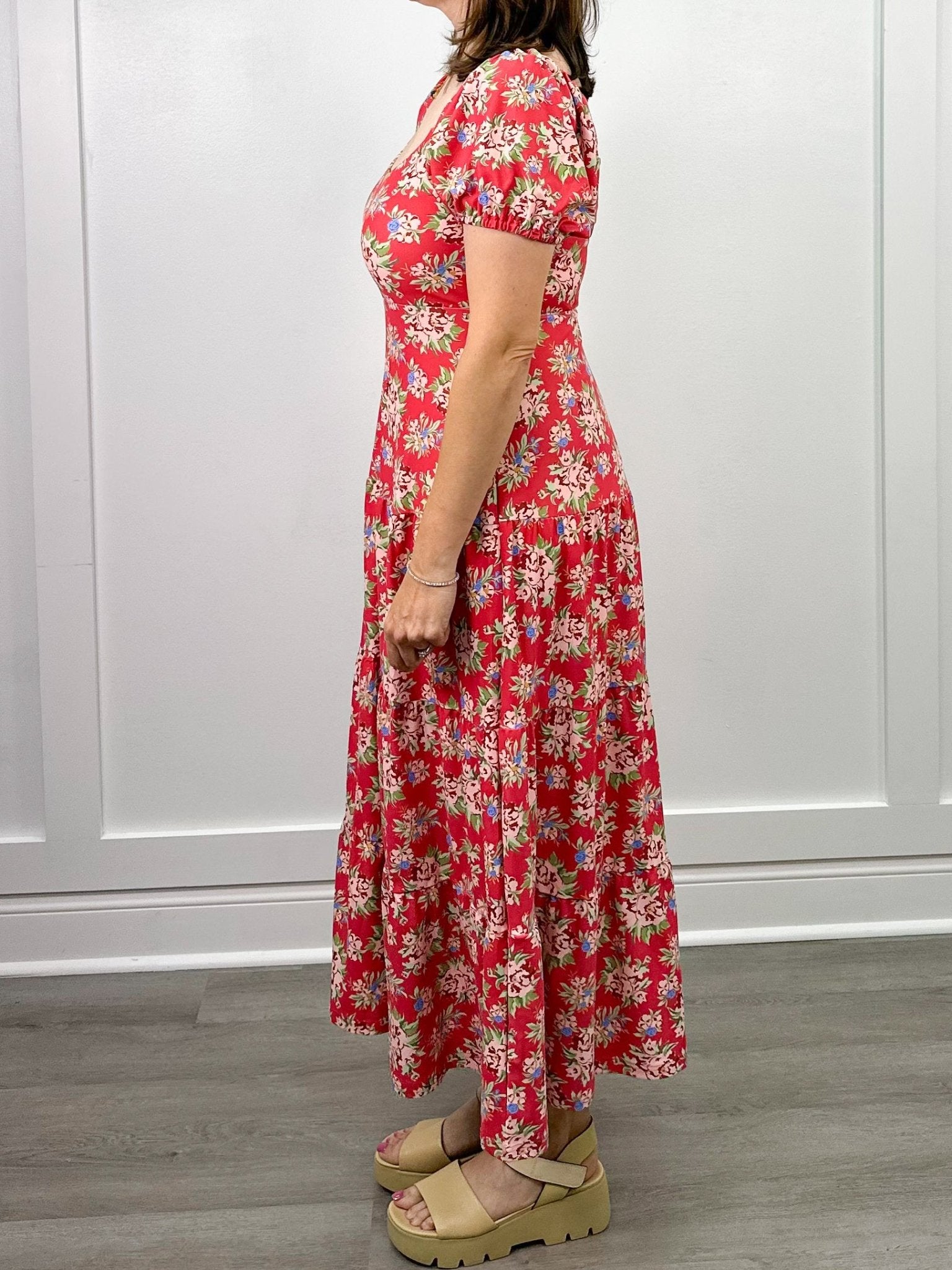 The Heidi Dress - Geranium Pot Long Dresses Smith & Quinn