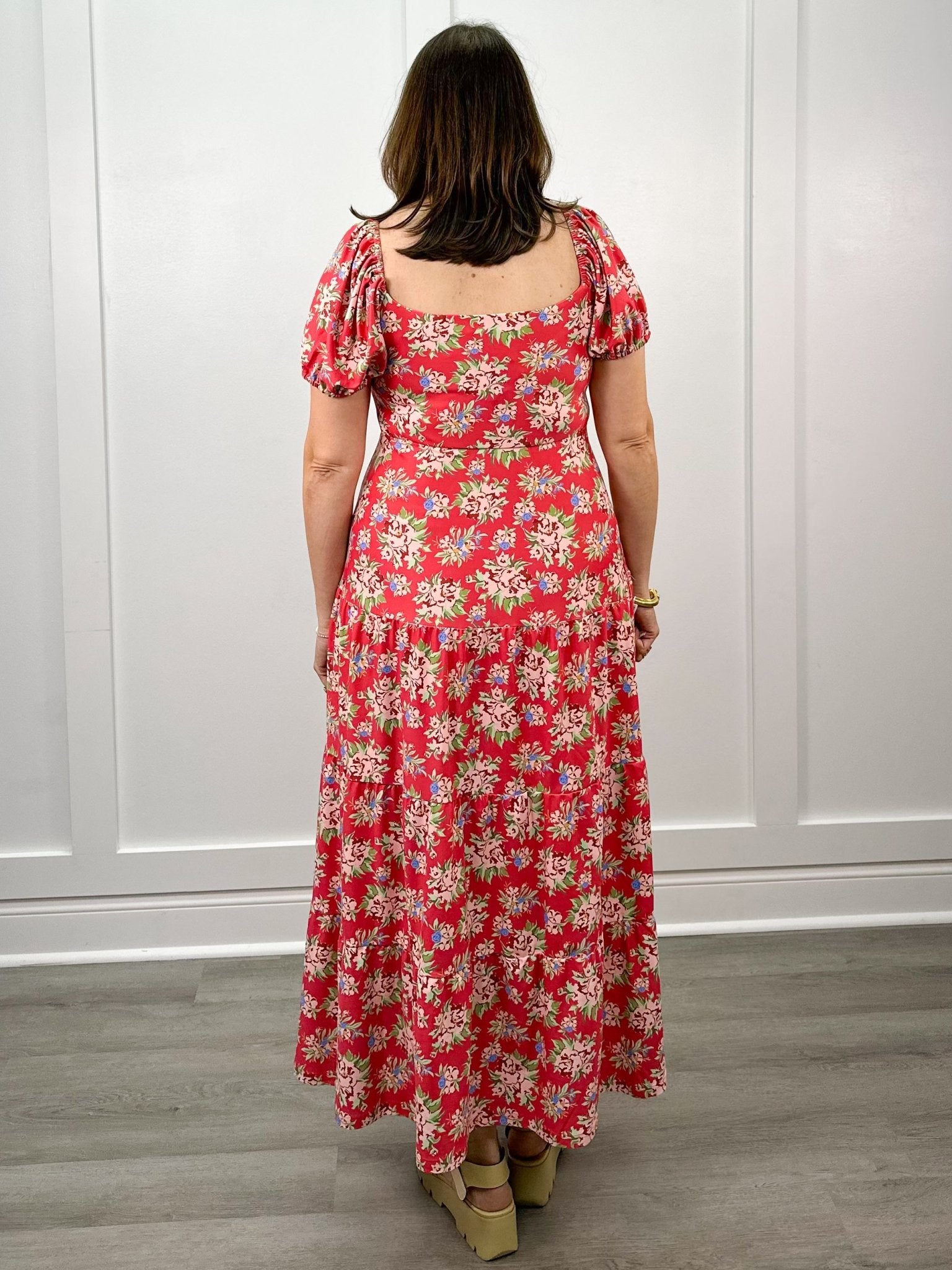 The Heidi Dress - Geranium Pot Long Dresses Smith & Quinn