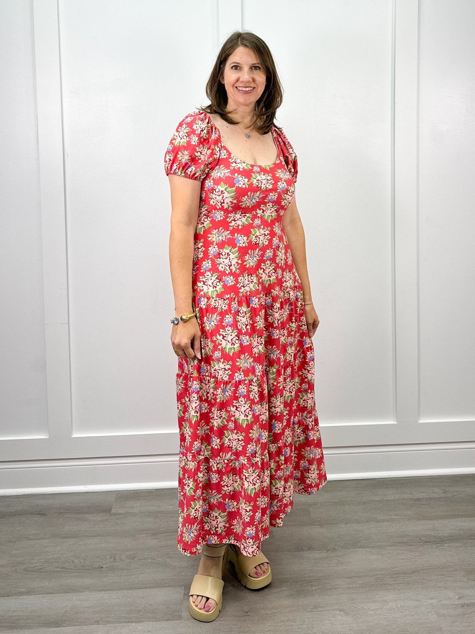 The Heidi Dress - Geranium Pot Long Dresses Smith & Quinn