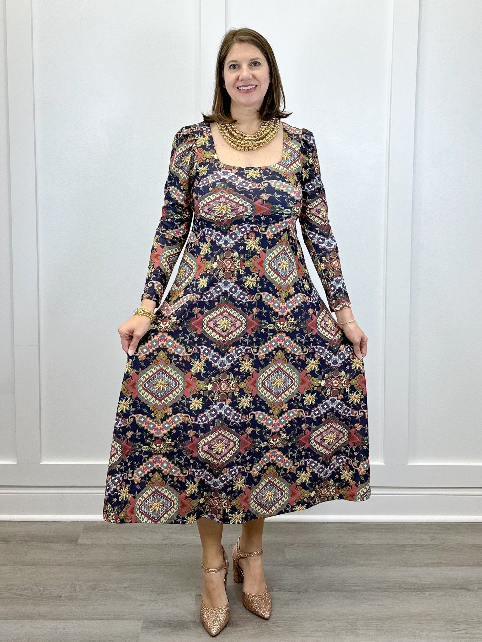 The Isadore Dress - Autumn Tapestry - Sugar Babies Children's Boutique/Meg's Shoppe
