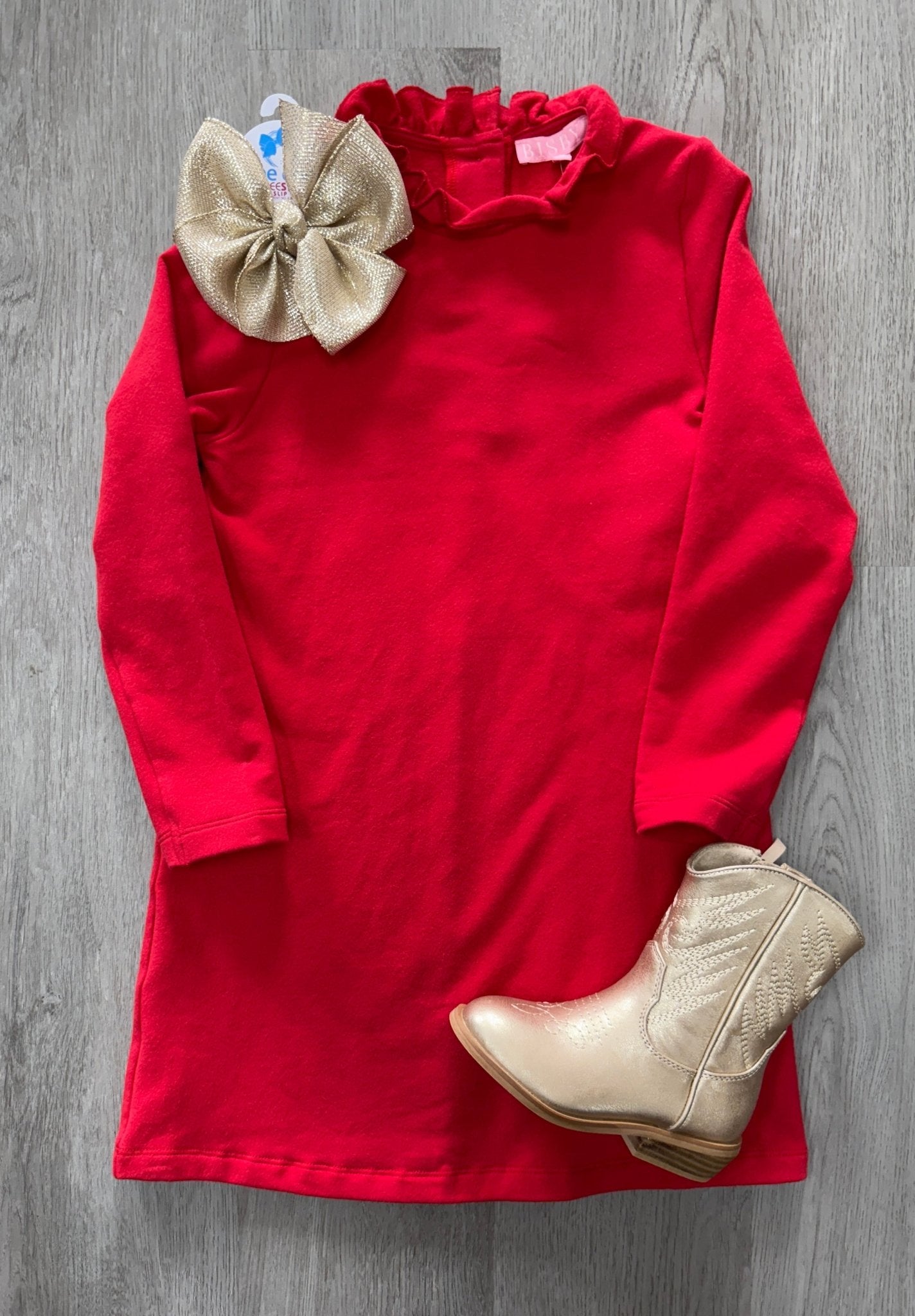 Tory Dress - Red Girls Occasion Dresses Bisby