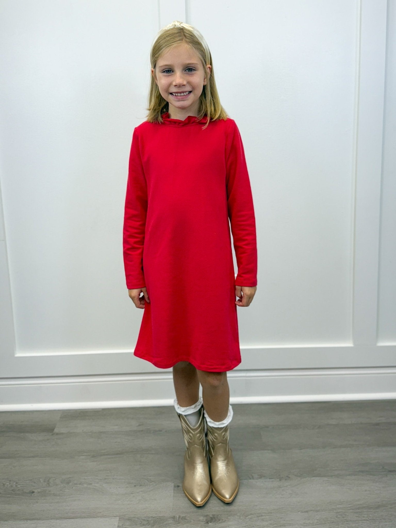 Tory Dress - Red Girls Occasion Dresses Bisby