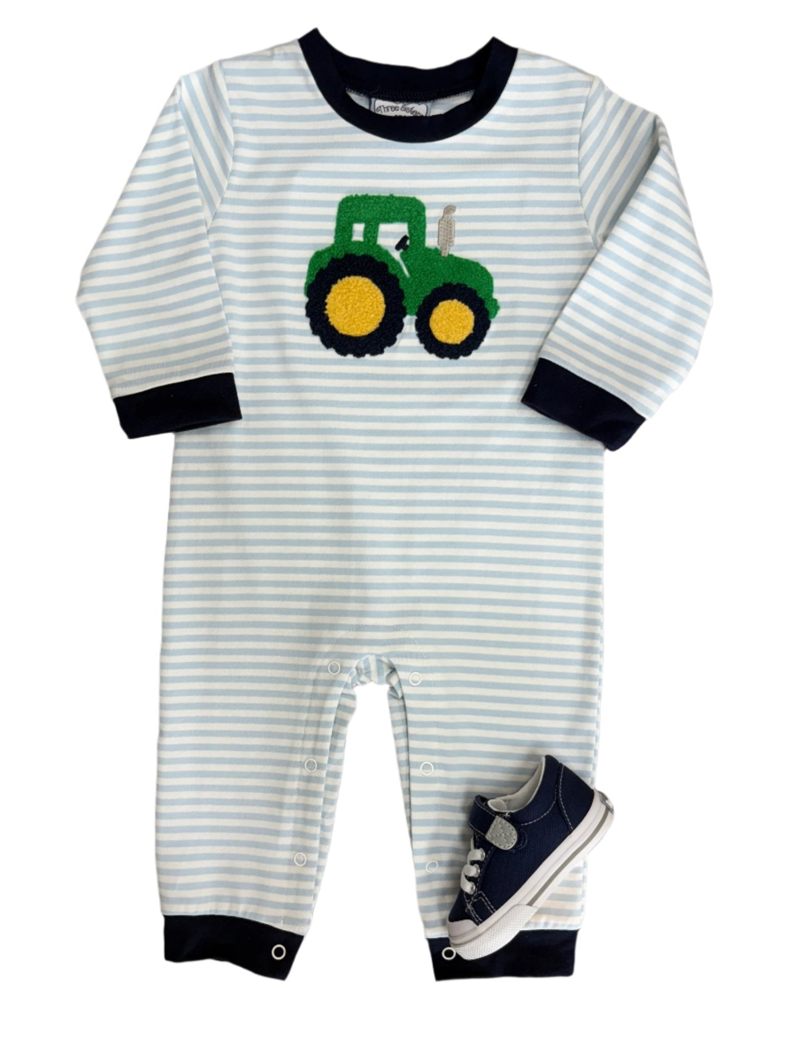 Tractor Boys Romper Boys Bubbles + Rompers Three Sisters
