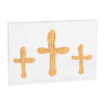 Triple Acrylic Cross Plaque Kitchen + Entertaining Mudpie
