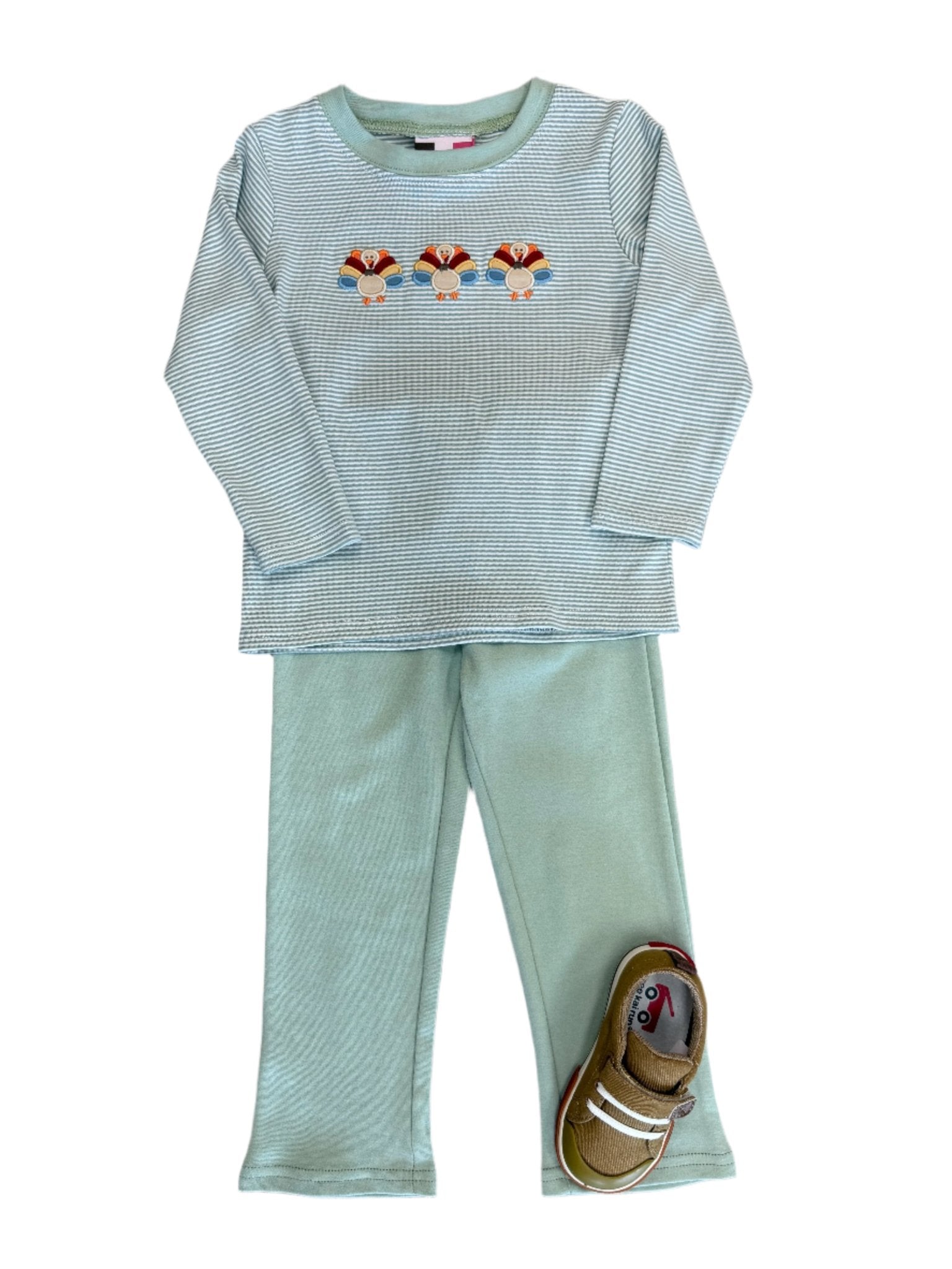 Turkey Applique Boys Pant Set Boys Sets Banana Split