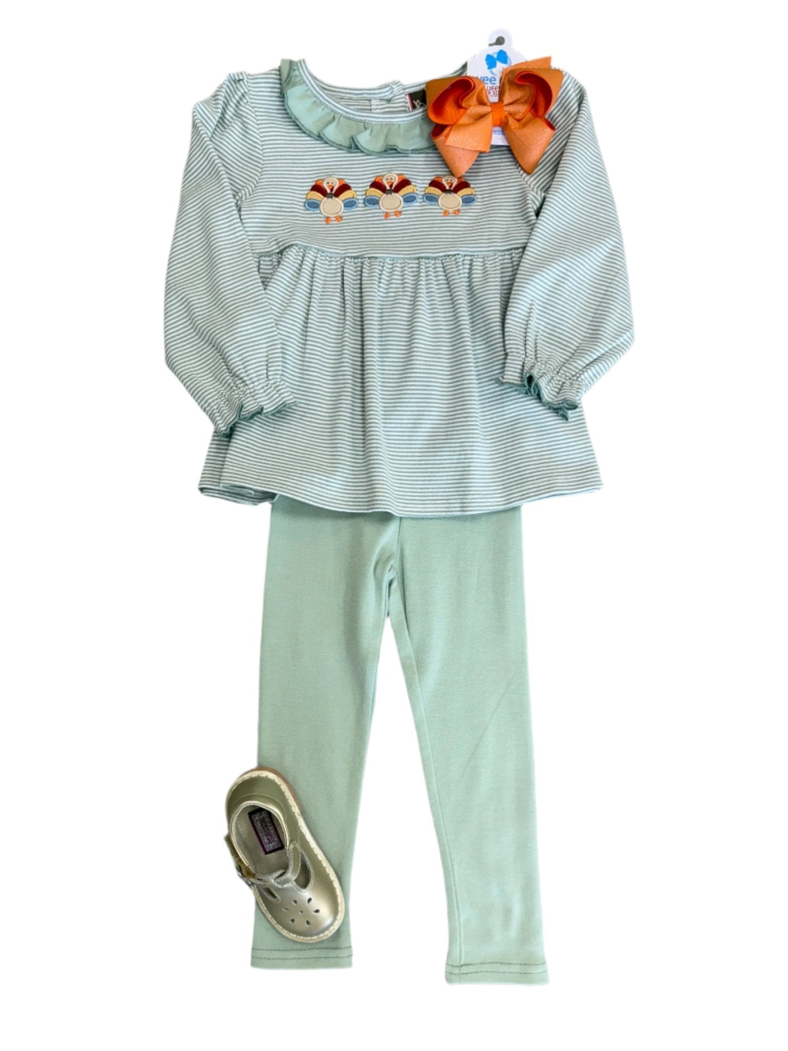 Turkey Applique Legging Set Girls Sets Banana Split