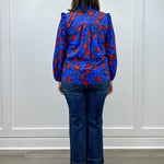 Twilight Petals Top - Blue Tops Jodifl