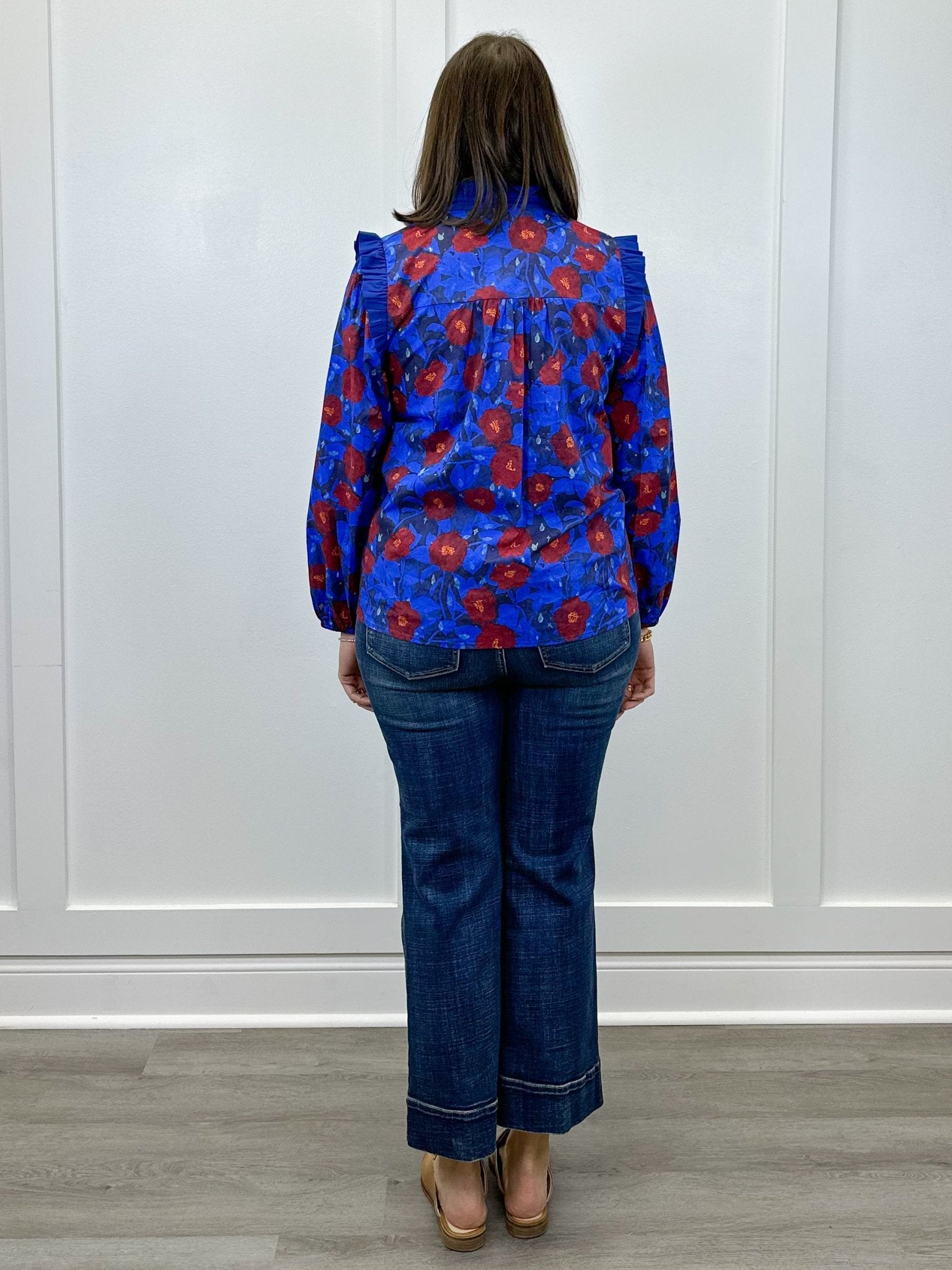 Twilight Petals Top - Blue Tops Jodifl