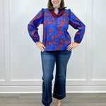 Twilight Petals Top - Blue Tops Jodifl