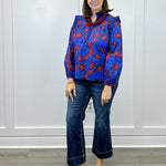 Twilight Petals Top - Blue Tops Jodifl