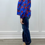 Twilight Petals Top - Blue Tops Jodifl