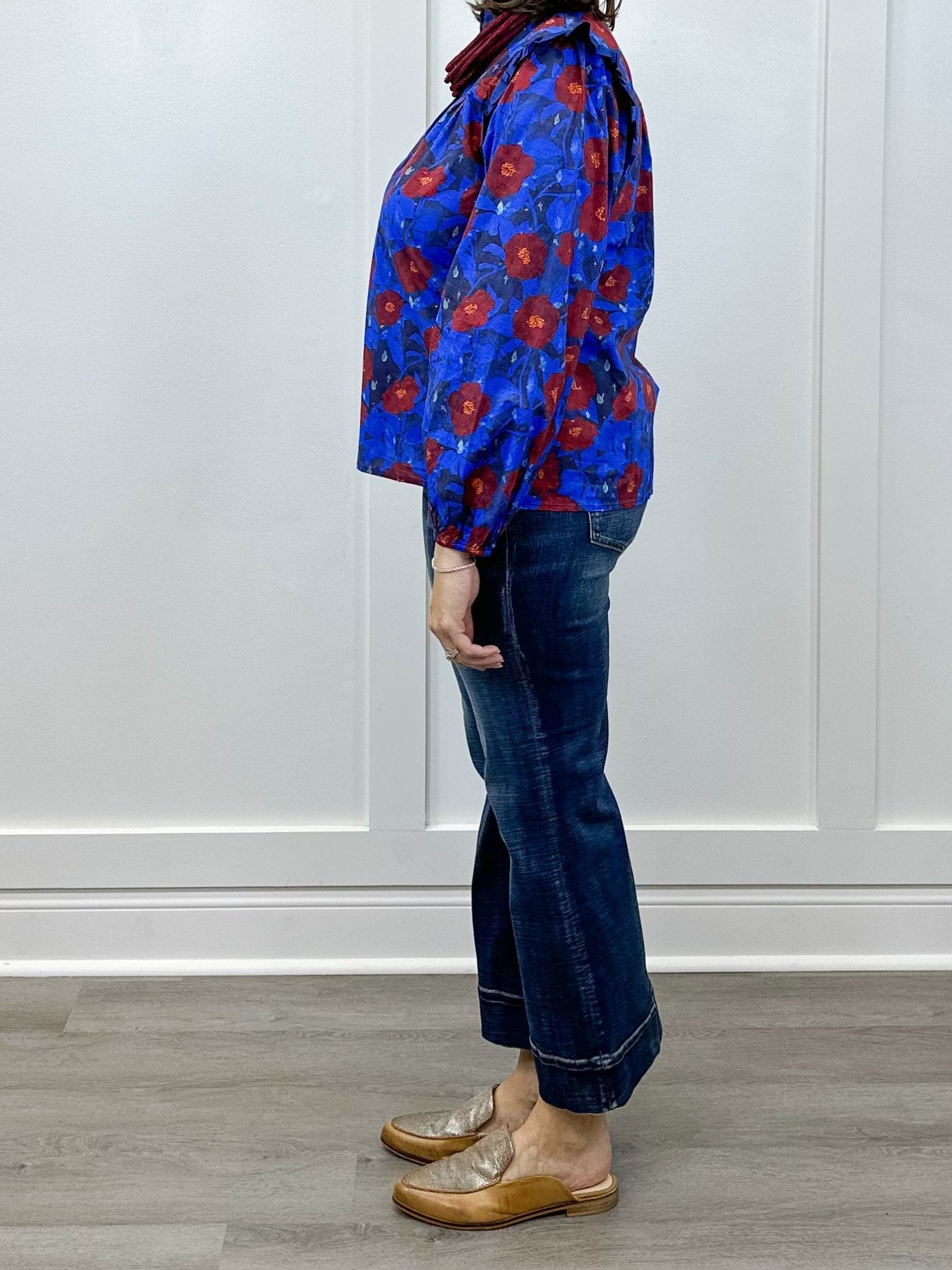 Twilight Petals Top - Blue Tops Jodifl