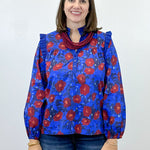 Twilight Petals Top - Blue Tops Jodifl