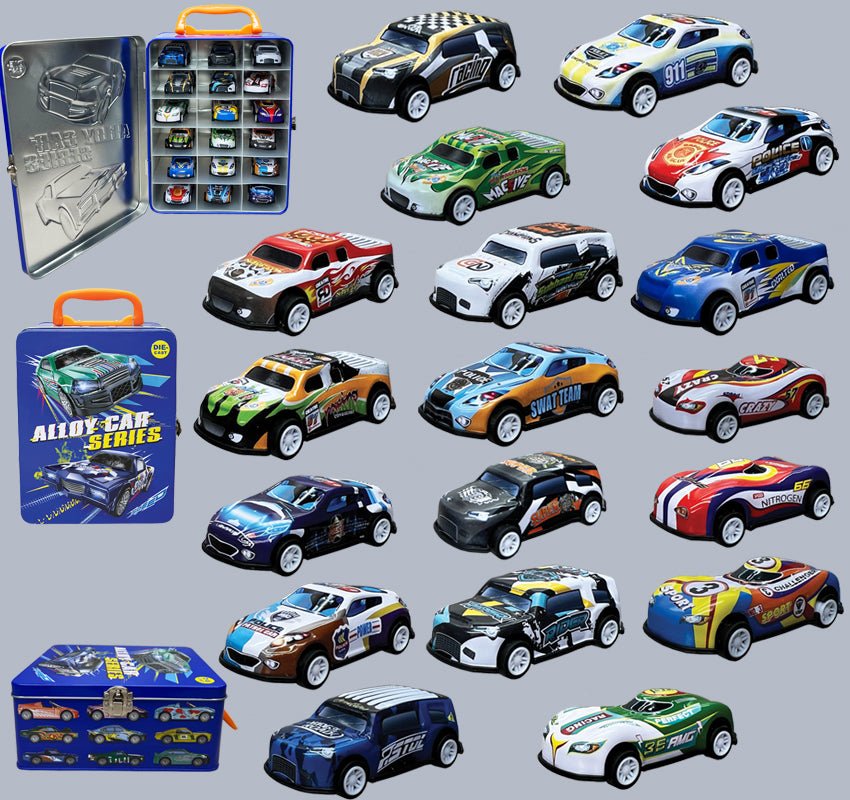 Vehicles Multi Cars Carry Case - Sugar Babies Children's Boutique/Meg's Shoppe