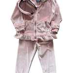 Velvet Tracksuit - Blush Girls Sets Emma Jean