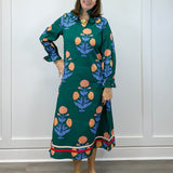 Verdant Garden Dress - Hunter Green Long Dresses Jodifl