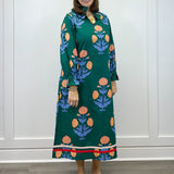 Verdant Garden Dress - Hunter Green Long Dresses Jodifl