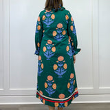Verdant Garden Dress - Hunter Green Long Dresses Jodifl