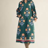 Verdant Garden Dress - Hunter Green Long Dresses Jodifl