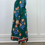 Verdant Garden Dress - Hunter Green Long Dresses Jodifl