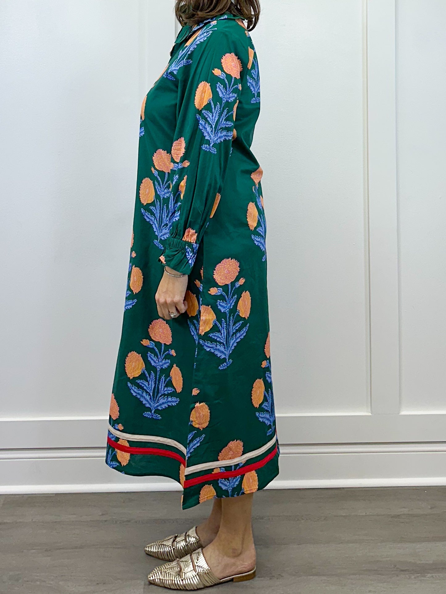 Verdant Garden Dress - Hunter Green Long Dresses Jodifl