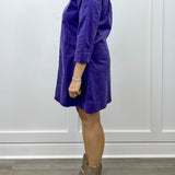 Victoria Cord Dress - Lilac Short Dresses Duffield Lane