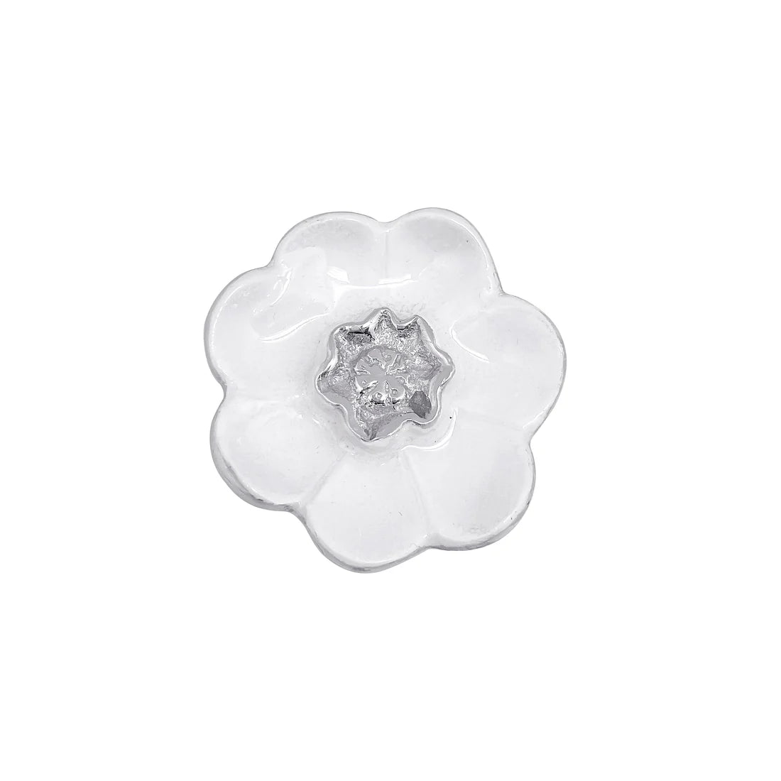 White Flower Napkin Weight Home Decor Mariposa