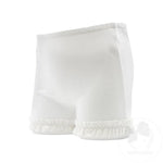 White Ruffle Trim Wundershorts Kids Misc Accessories Wee Ones