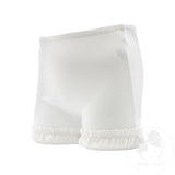 White Ruffle Trim Wundershorts Kids Misc Accessories Wee Ones