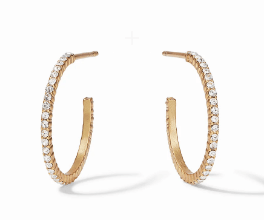 Windsor Hoop - Cubic Zirconia - Small Earrings Julie Vos