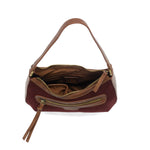 Wine Corduroy Hallie Hobo Purses + Totes Joy Susan