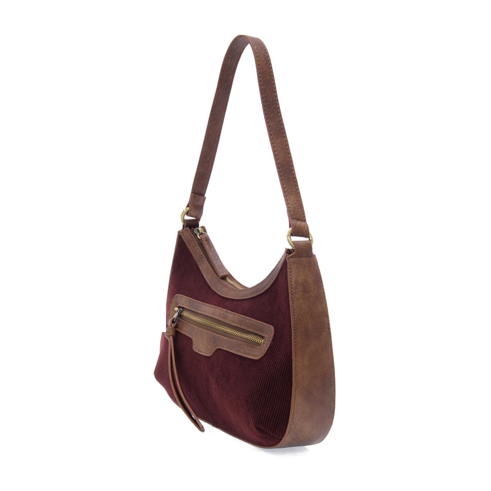 Wine Corduroy Hallie Hobo Purses + Totes Joy Susan