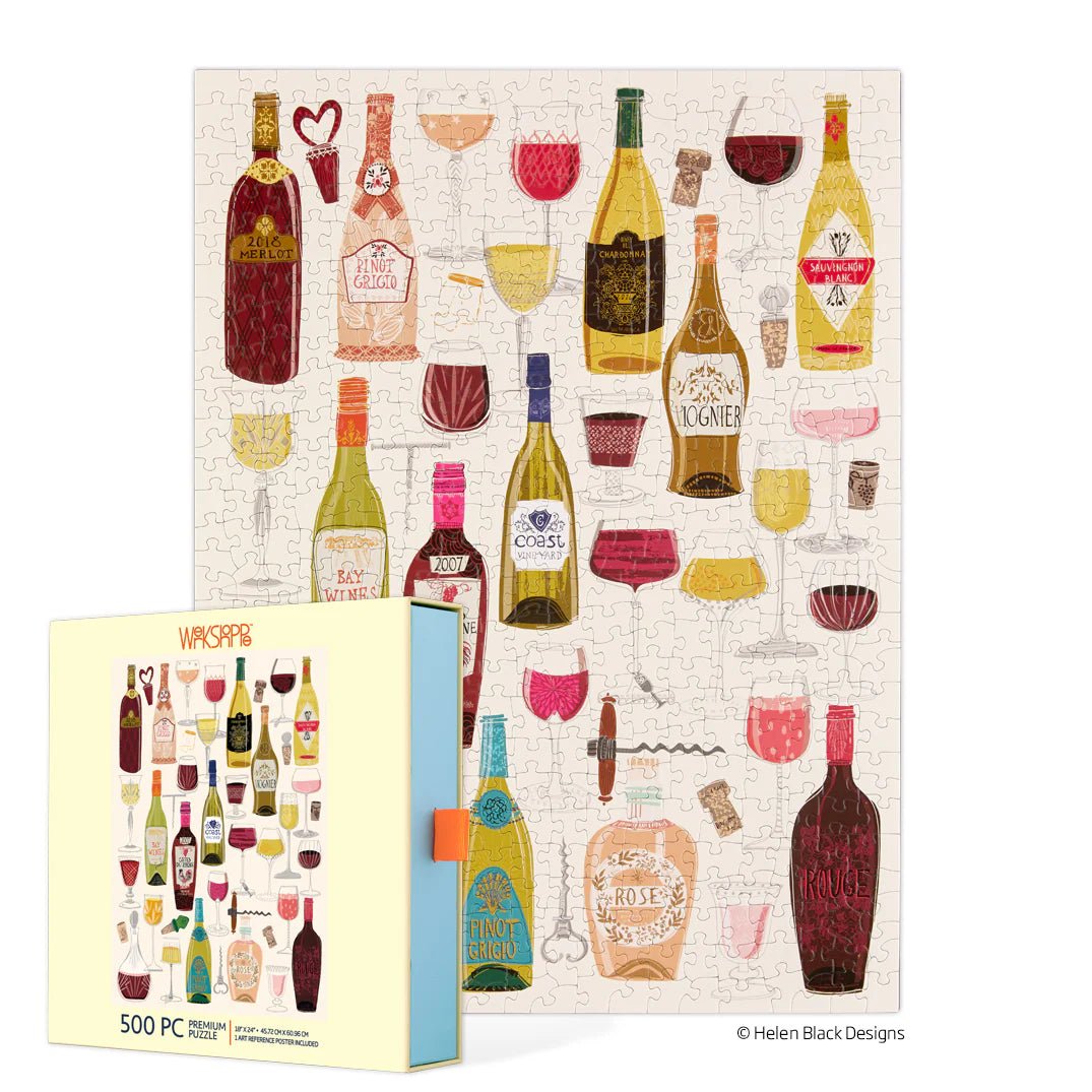 Wine Tasting 500 Piece Puzzle Misc Accessories Werkshoppe