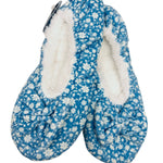 Women's Flat Ballet Snoozies - Floral Lounge Snoozies