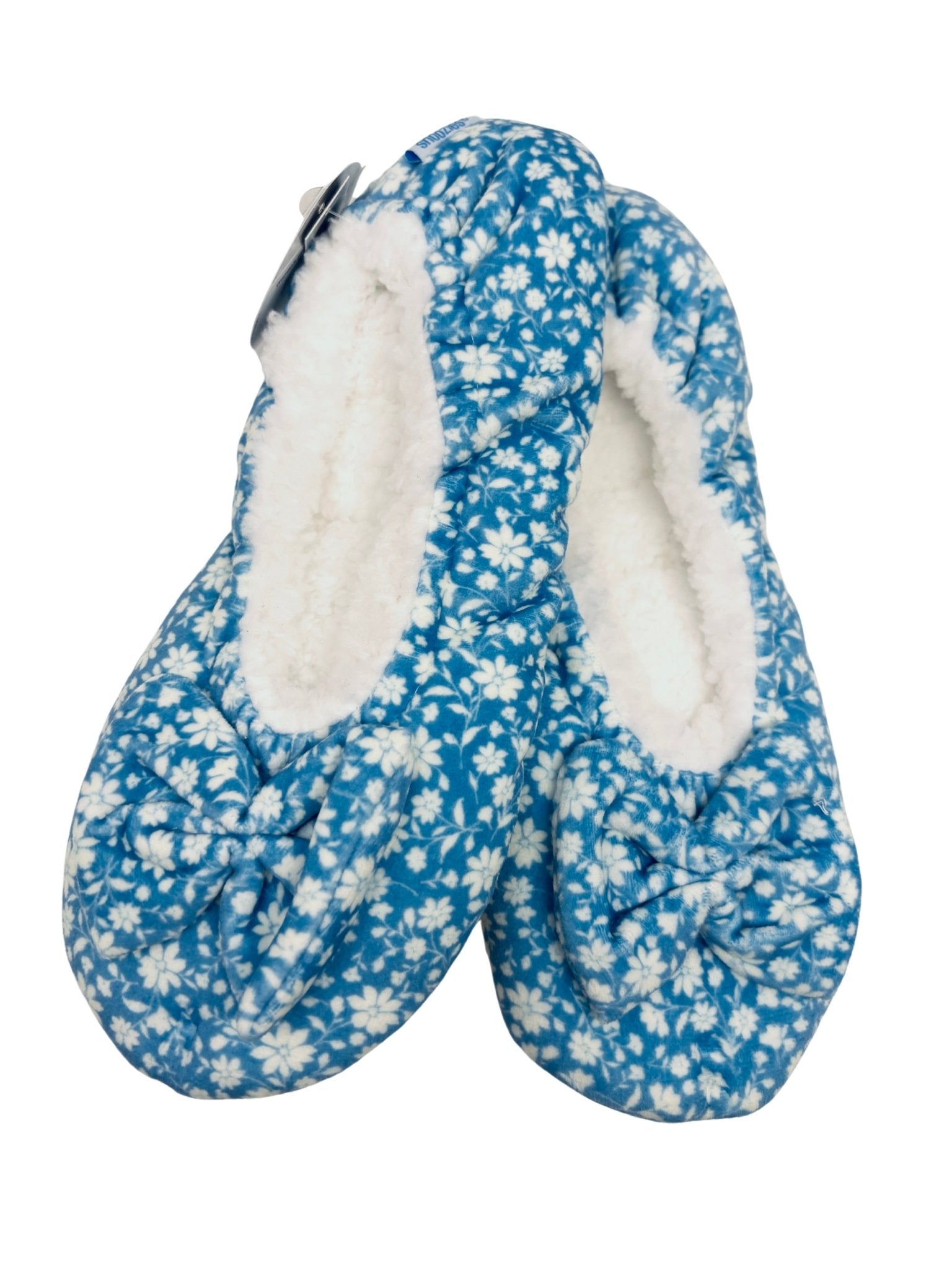 Women's Flat Ballet Snoozies - Floral Lounge Snoozies