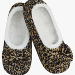 Women's Flat Ballet Snoozies - Leopard Lounge Snoozies