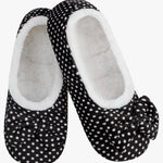 Women's Flat Ballet Snoozies - Polka Dot Lounge Snoozies