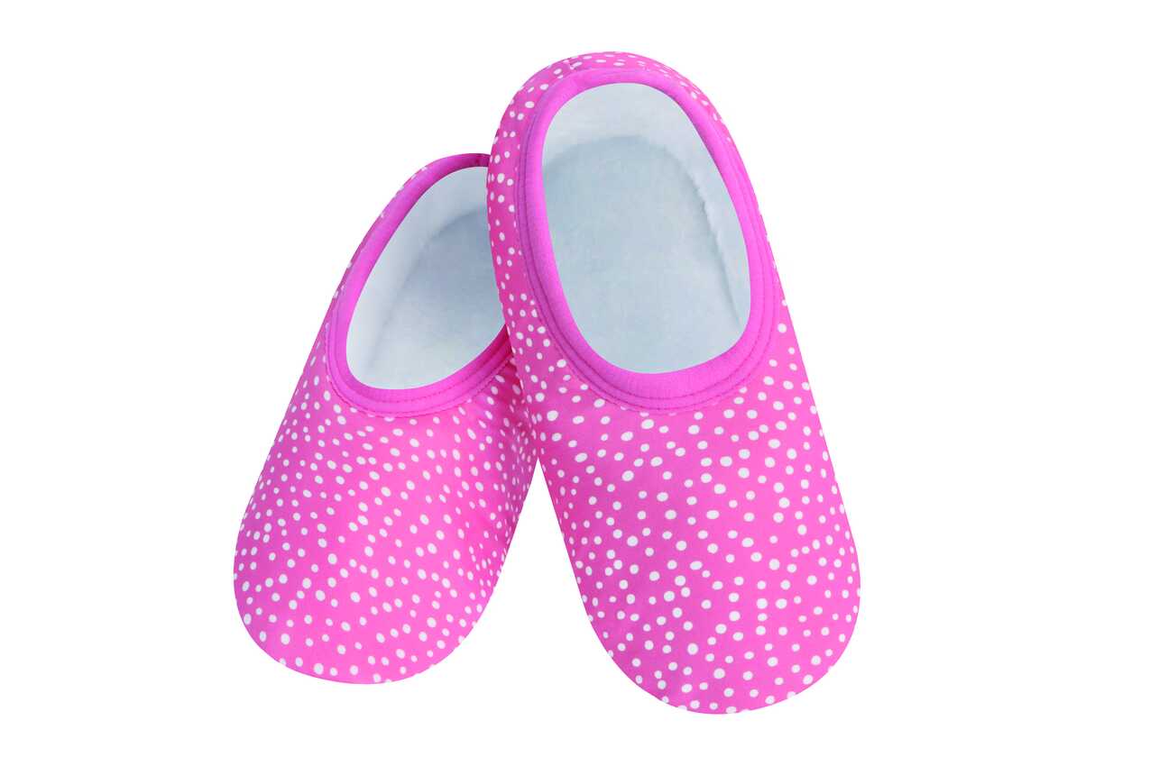 Women's Skinnies Snoozies - Random Dots Pink Lounge Snoozies