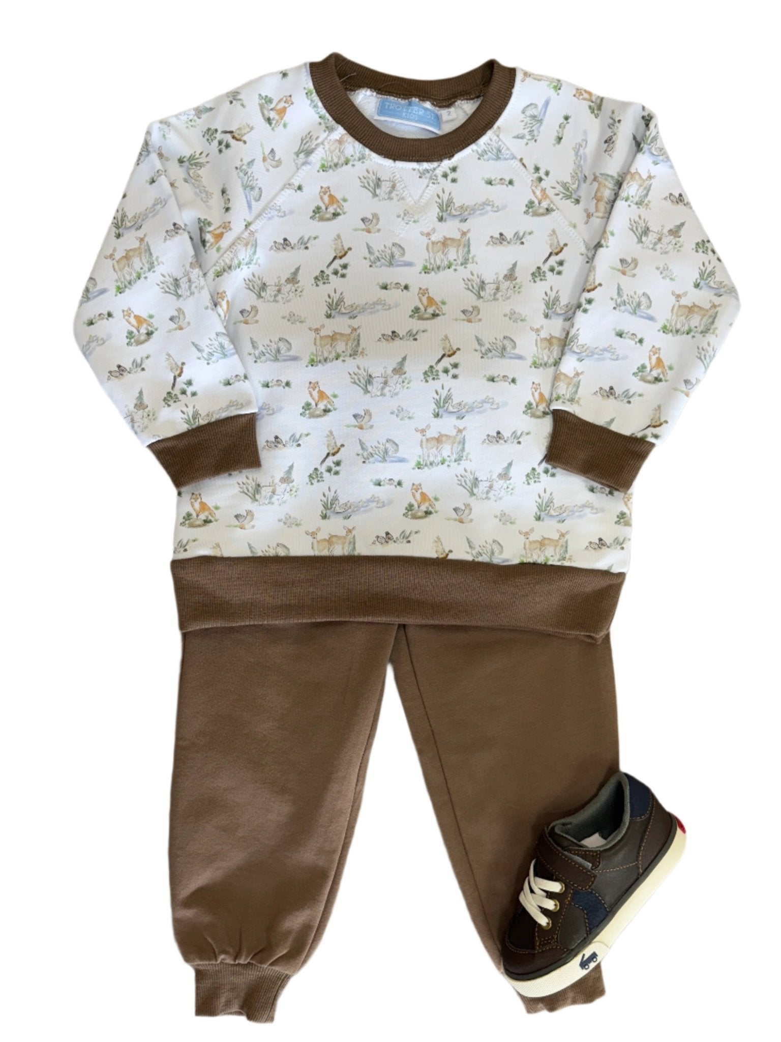 Woodland Friends French Terry Set Boys Sets Trotter Street Kids