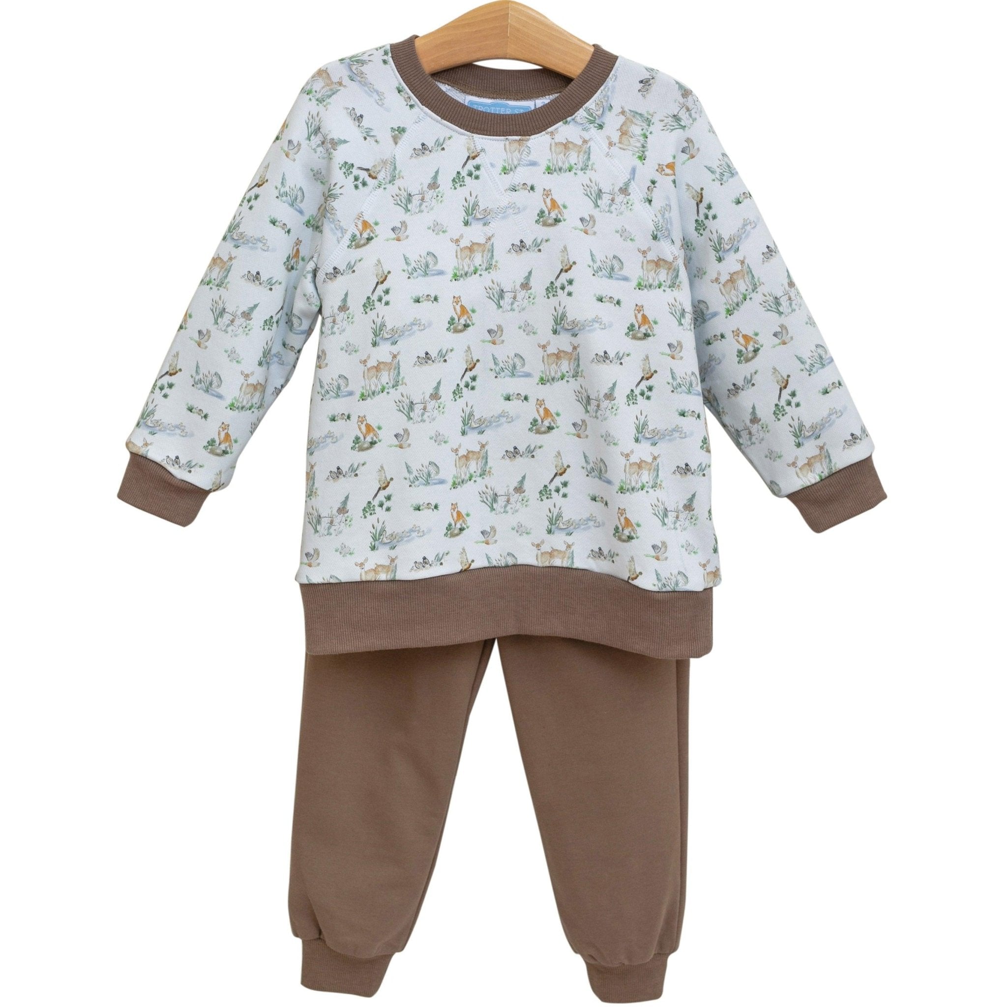 Woodland Friends French Terry Set Boys Sets Trotter Street Kids