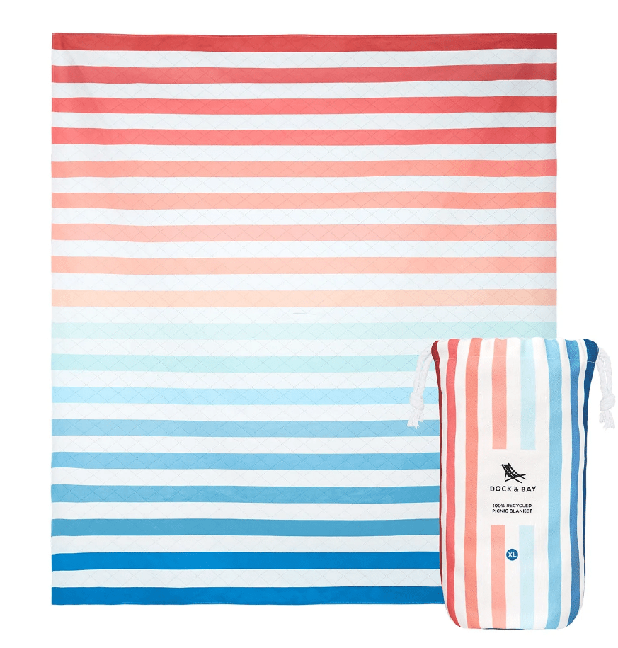 XL Picnic Blanket - Sand to Sea Textiles Dock & Bay