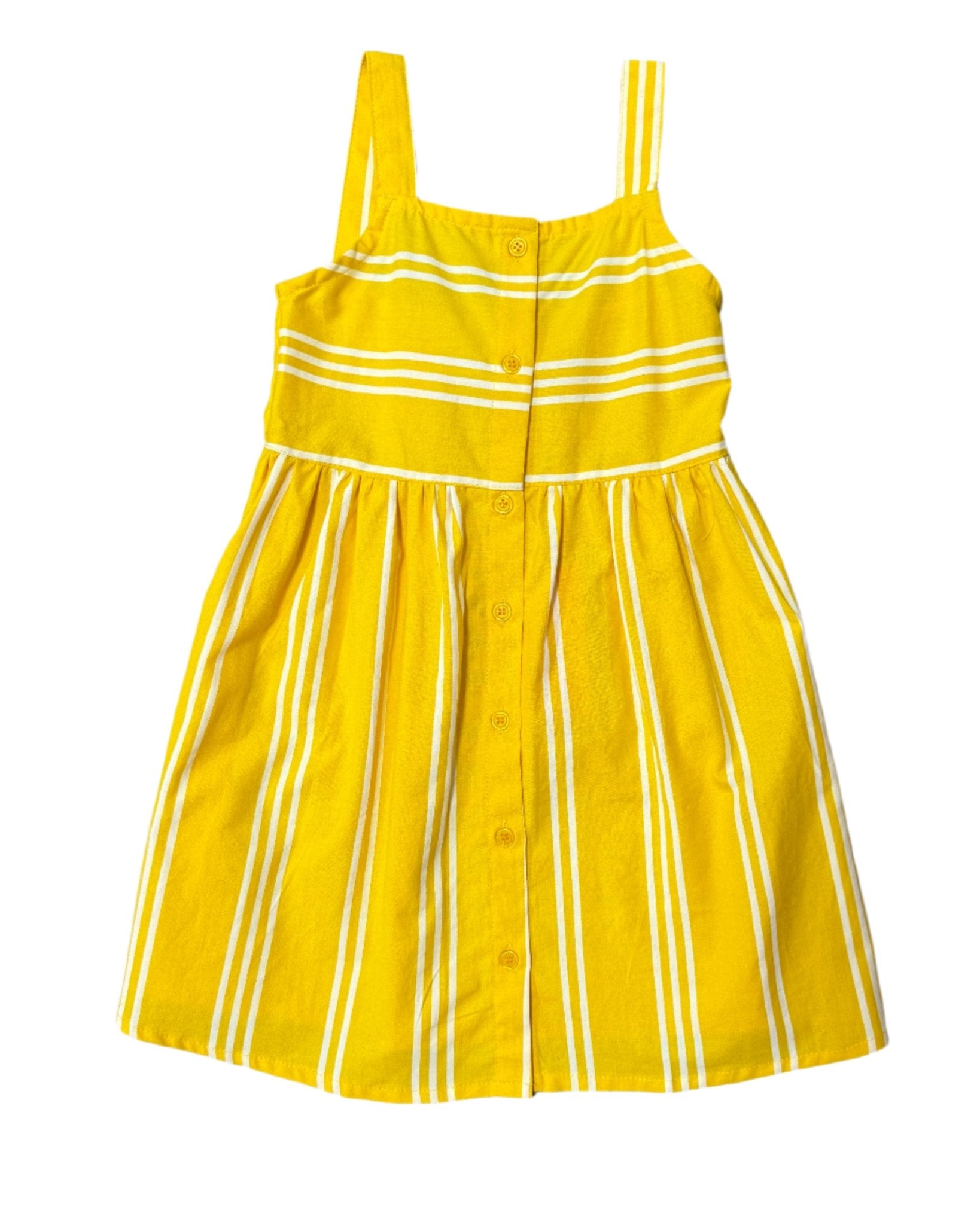 Yellow Striped Tank Top Dress Girls Play Dresses Compagna Fantastica