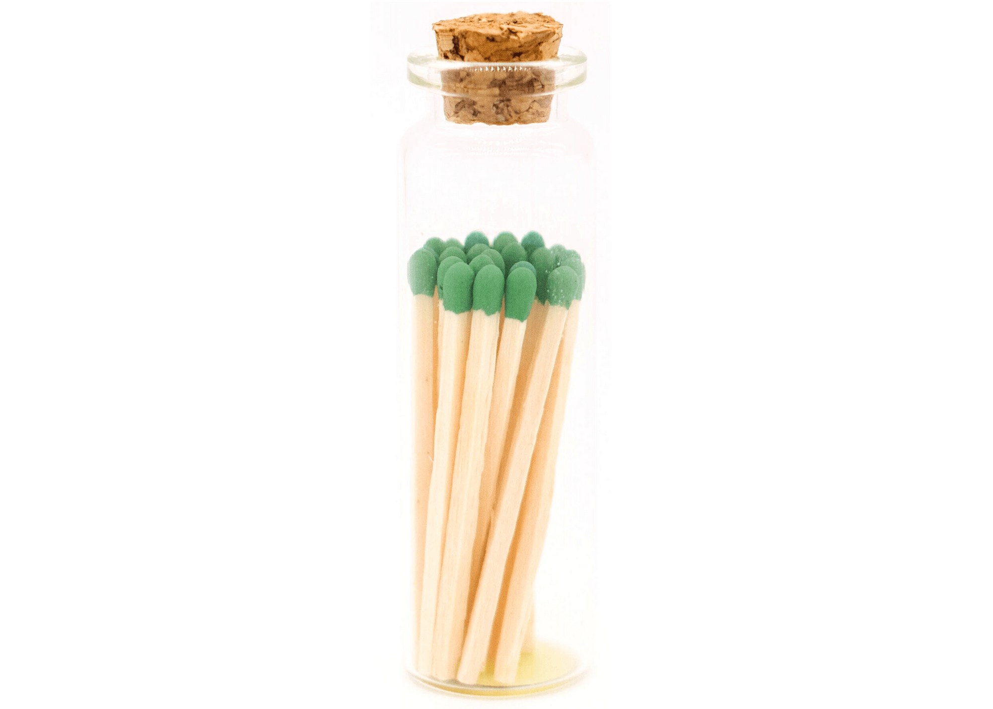 2in Emerald Green Decorative Matches In Jar with striker Home Decor River Birch Candles