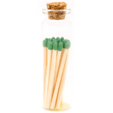 2in Emerald Green Decorative Matches In Jar with striker Home Decor River Birch Candles