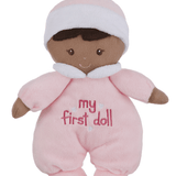 9" My First Baby Doll - Dark Hair Plush Baby Ganz