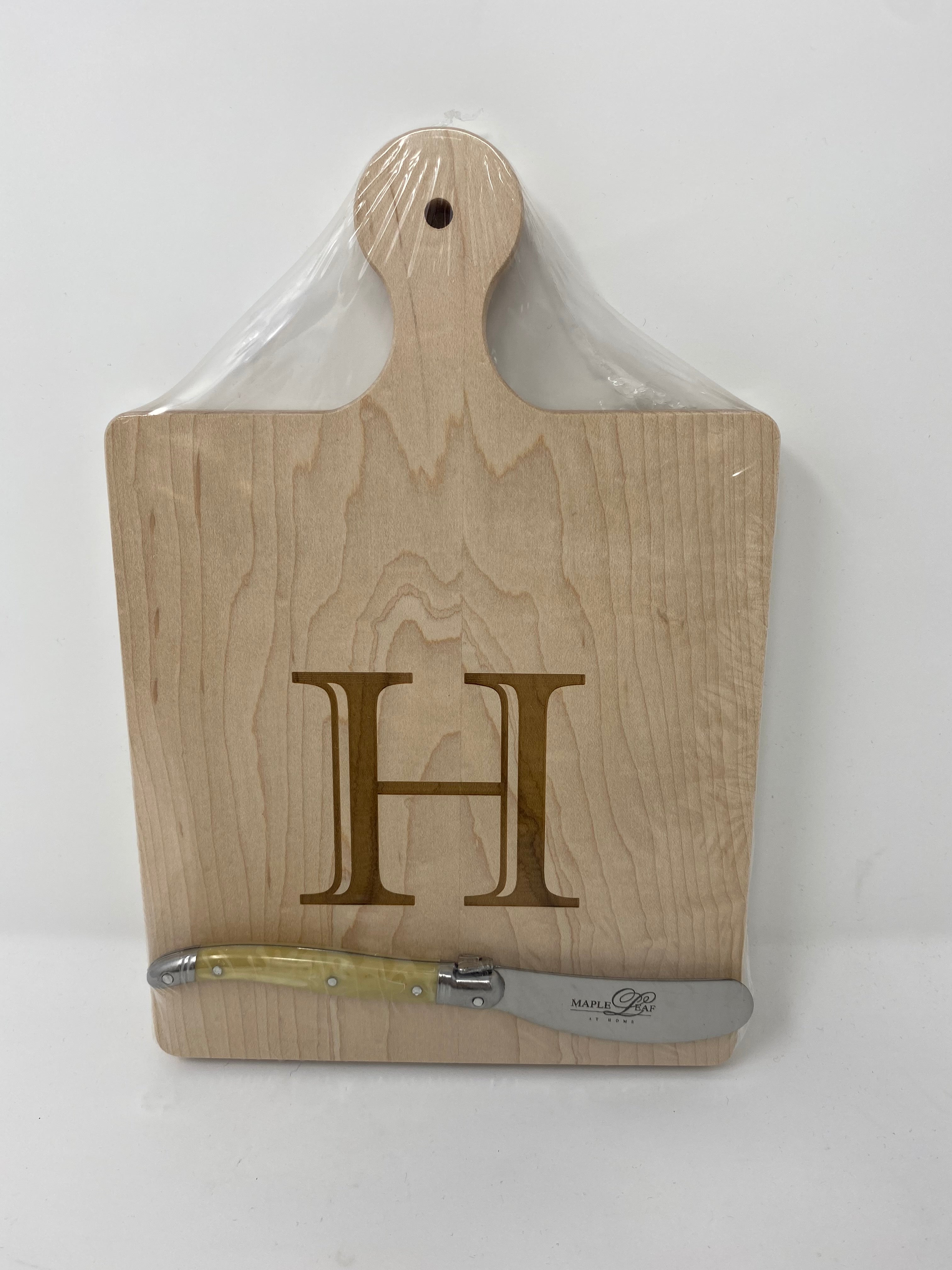 Maple Artisan Paddle Cutting Board Kitchen + Entertaining Maple Leaf at Home H