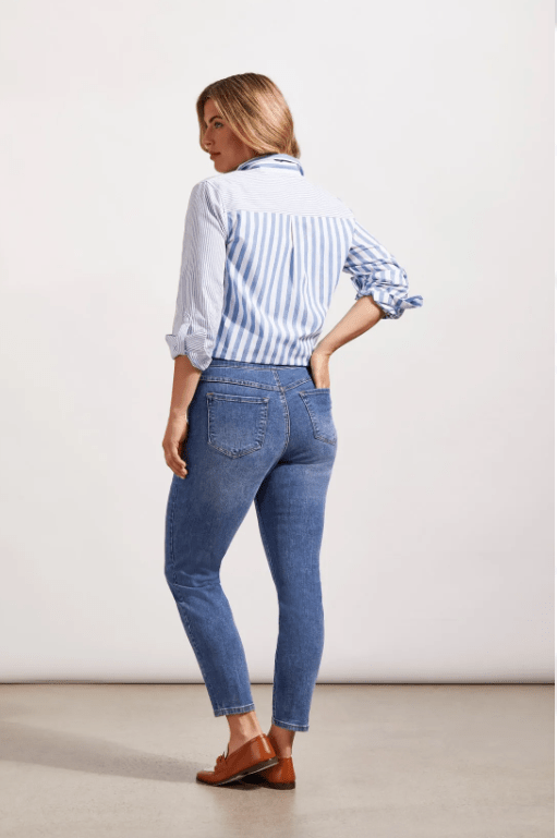 Audrey Pull On Jegging - Dark Vintage Pants Tribal